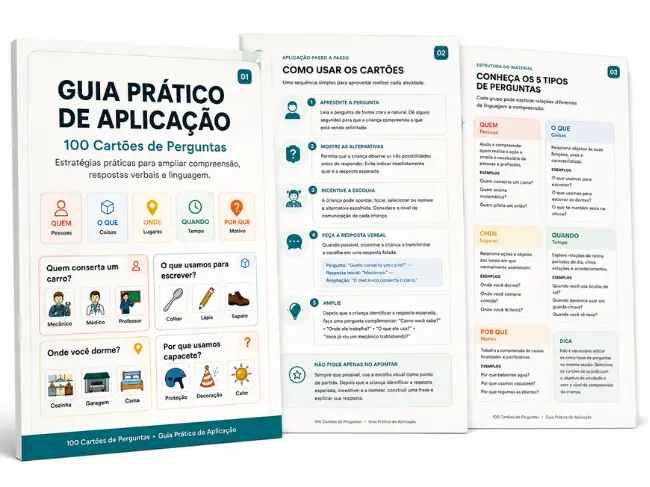 Guia Prático de Aplicação dos 100 Cartões de Perguntas
