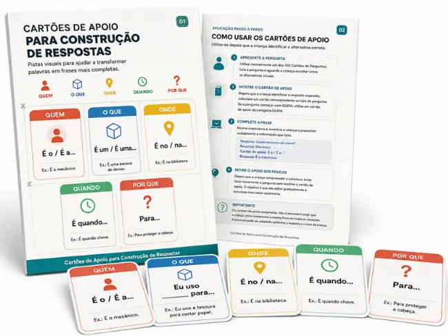 Cartões de Apoio para Construção de Respostas