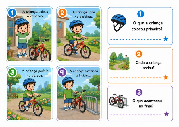 Amostra adicional de história visual em sequência