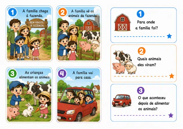 Amostra adicional de história visual em sequência