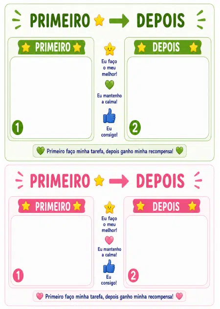 Amostra do Kit Completo de Desfralde para Crianças Autistas.
