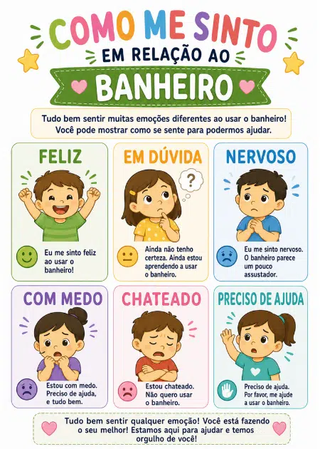 Amostra do Kit Completo de Desfralde para Crianças Autistas.
