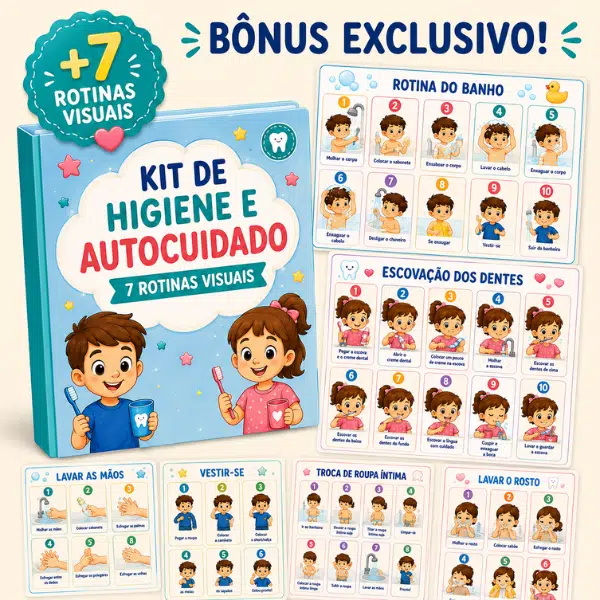 Mockup do bônus Kit Completo de Higiene e Autocuidado.